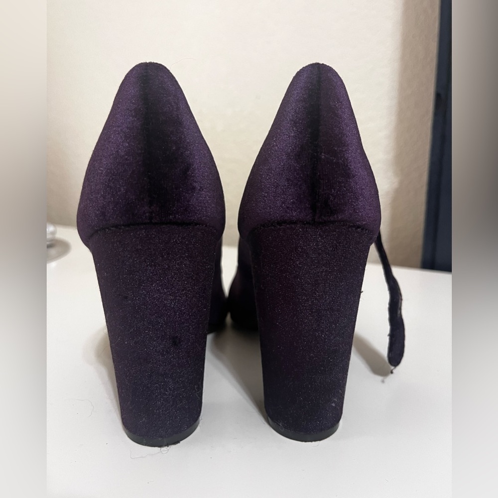 Dark purple heel (3inch), used once, vintage, chunky heel - Picture 4 of 4